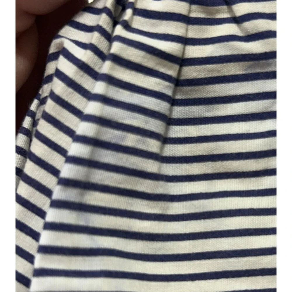 Vintage BARBIE Cotton Casual #912 Dress Strapless Navy & White Stripe Sundress